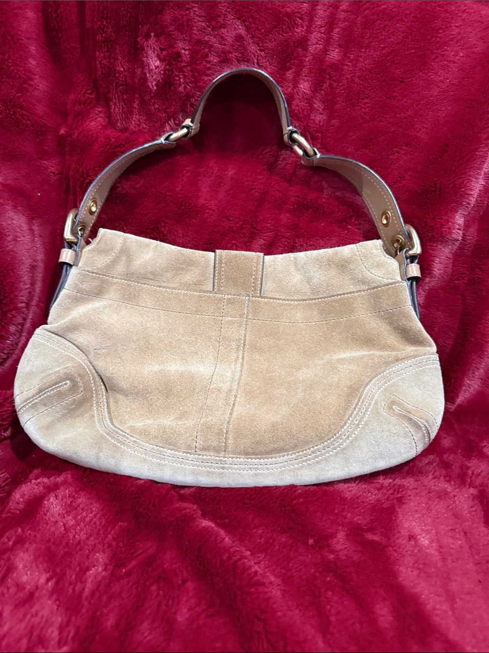 Vintage Coach Hobo Shoulder Hobo Bag in Beige - Picture 2 of 3